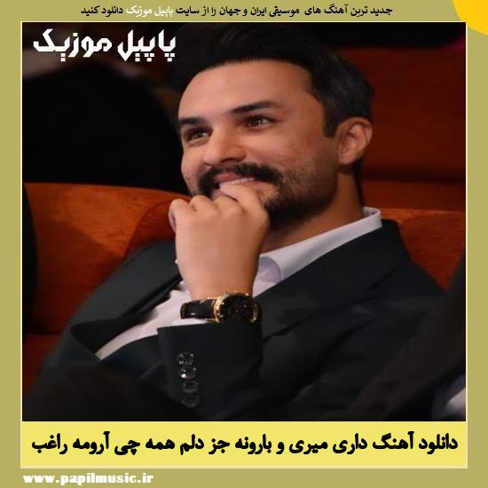 Ragheb Dari Mirio Baroone دانلود آهنگ داری میری و بارونه جز دلم همه چی آرومه از راغب